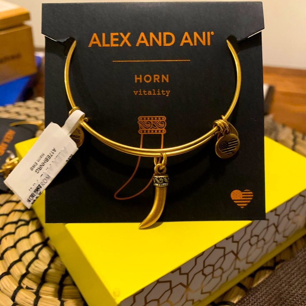 Horn Rafaelian Gold Finish Bracelet
